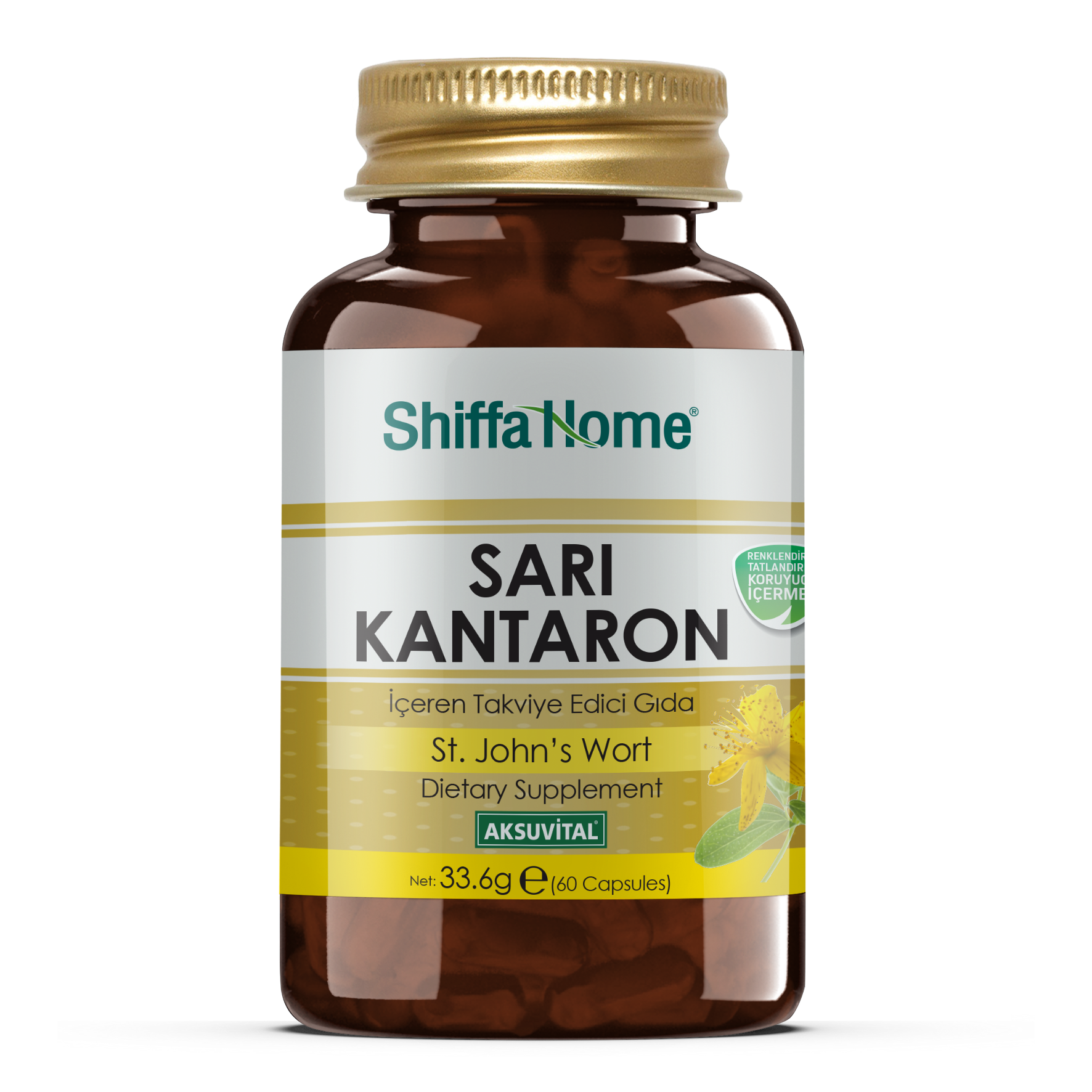 Shiffa Home Sarı Kantaron 33,6 Gr 60 Kapsül