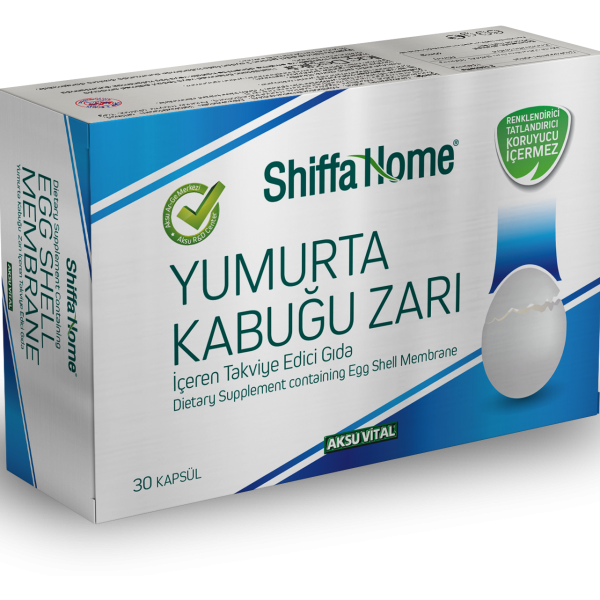 Shiffa Home Yumurta Kabuğu Zarı 620 Mg 30 Kapsül