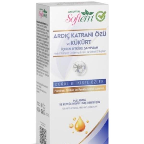 Softem Ardıç Katranı Özü Kükürt İçeren Bitkisel Şampuan 300 ML