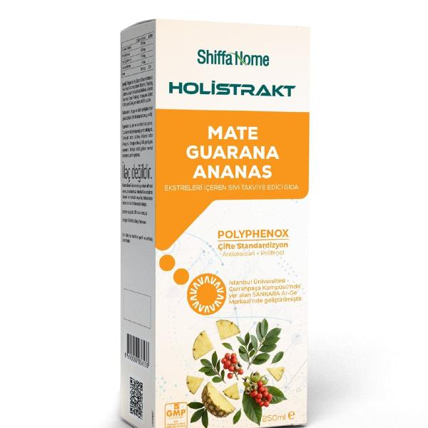 Shiffa Home Holistrakt Mate Guarana Ananas Ekstreleri İçeren Sıvı Takviye Edici Gıda 250 ML