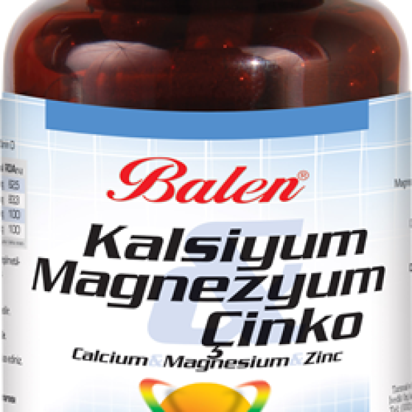 Balen Kalsiyum Magnezyum Çinko 709 Mg 90 Kapsül