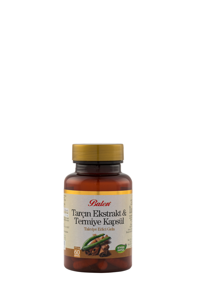 Balen Tarçın Ekstrakt&Termiye 375 Mg 60 Kapsül