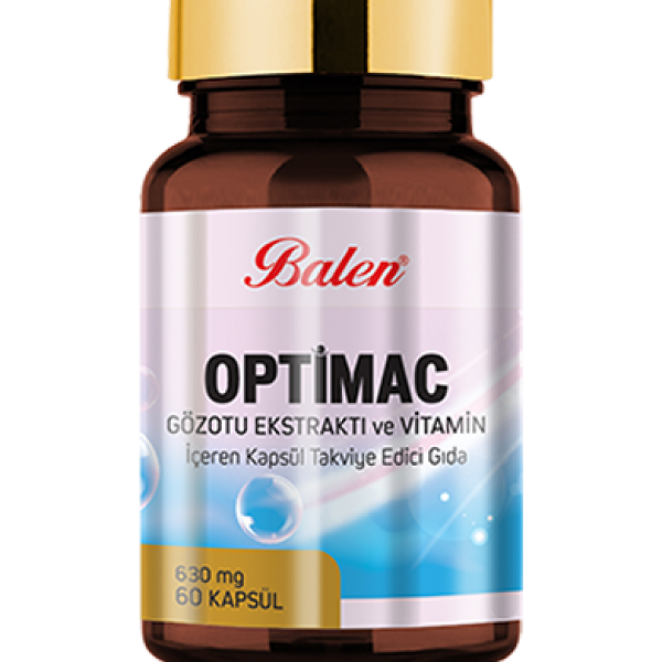 Balen Optimac Gözotu Ekstraktı ve Vitamin İçeren 630 Mg 60 Kapsül