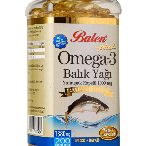 Balen Omega-3 Plus Balık Yağı 1380 Mg 200 Yumuşak Kapsül