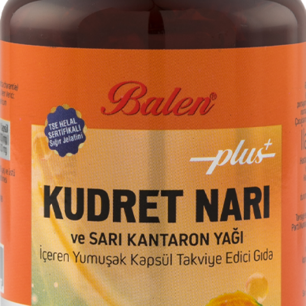 Balen Plus Kudret Narı ve Sarı Kantaron Yağı İçeren 1580 Mg 100 Kapsül