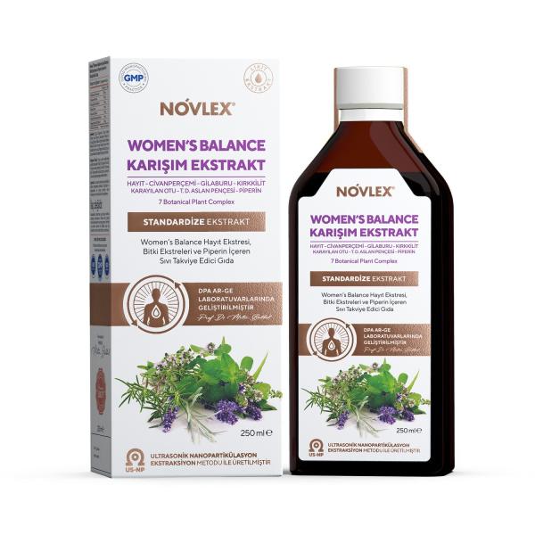 Novlex Womens Balance ve Bitki Ekstreleri 250 ML