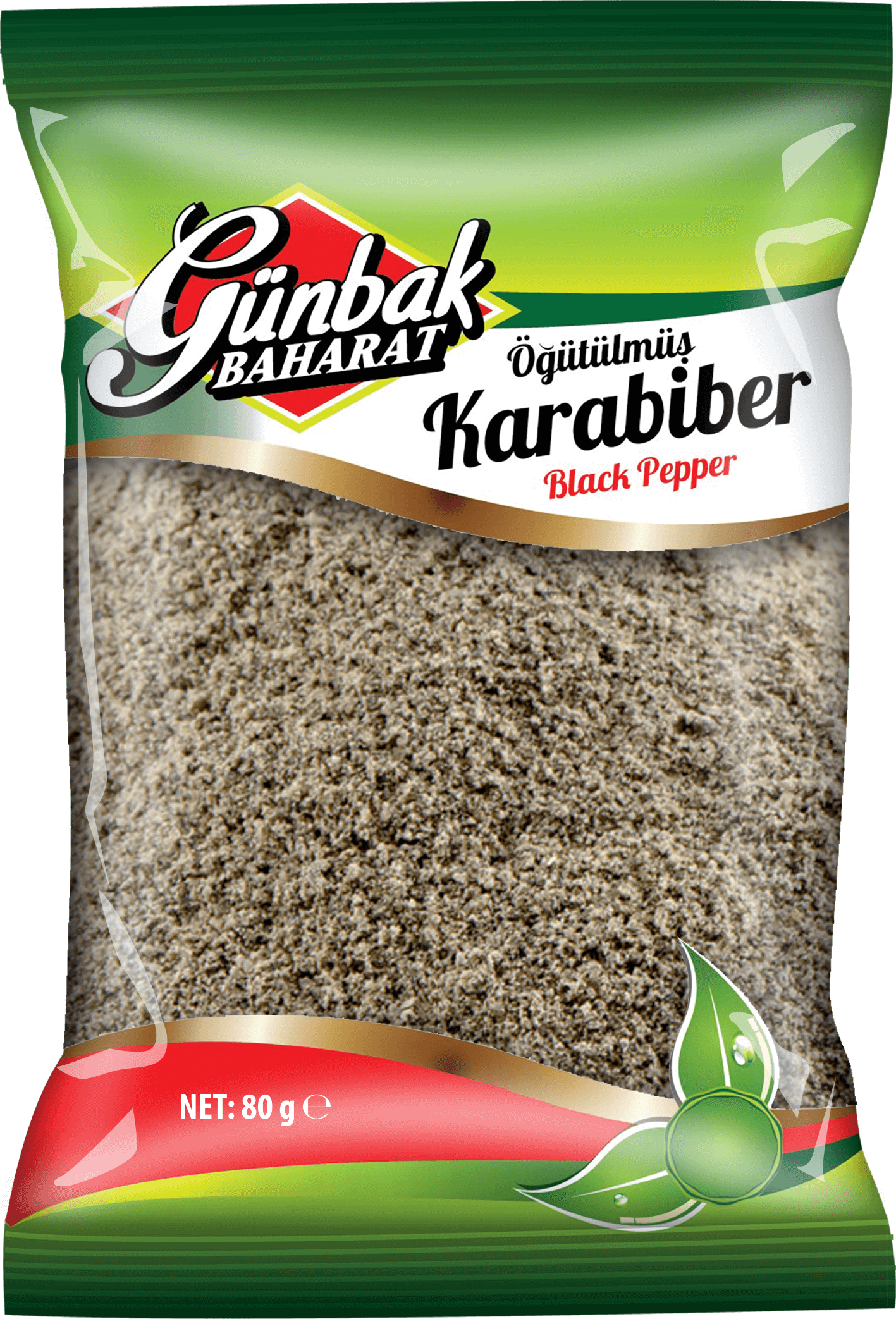 Günbak Öğütülmüş Karabiber Kutu 80 Gr 12 Adet