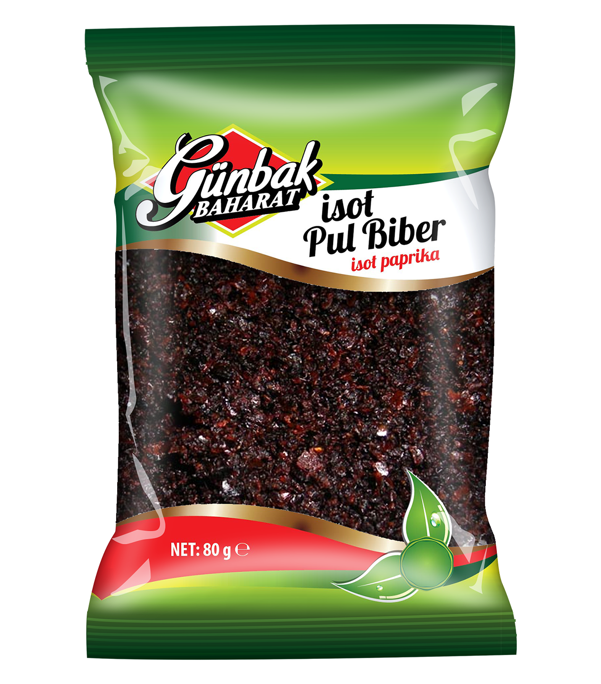 Günbak İsot Pul Biber Kutu 80 Gr 12 Adet