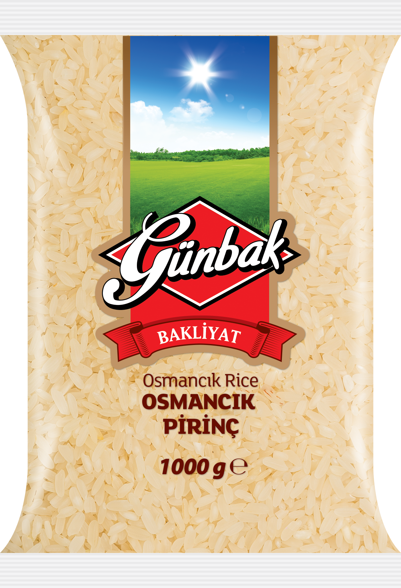 Günbak Osmancık Pirinç Paket 1 Kg