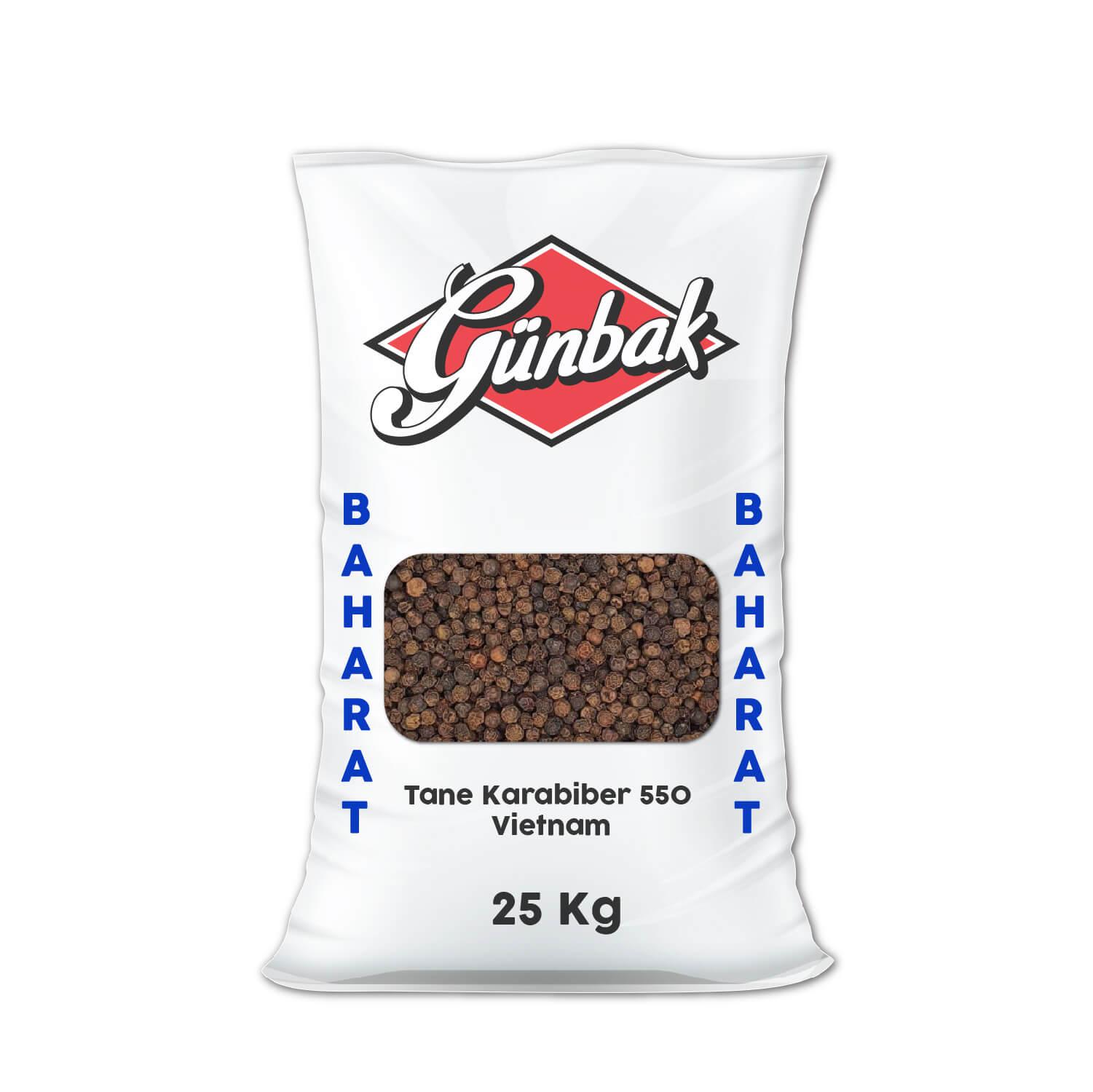 Günbak Tane Karabiber 550 Kalibre Çuval 25 Kg