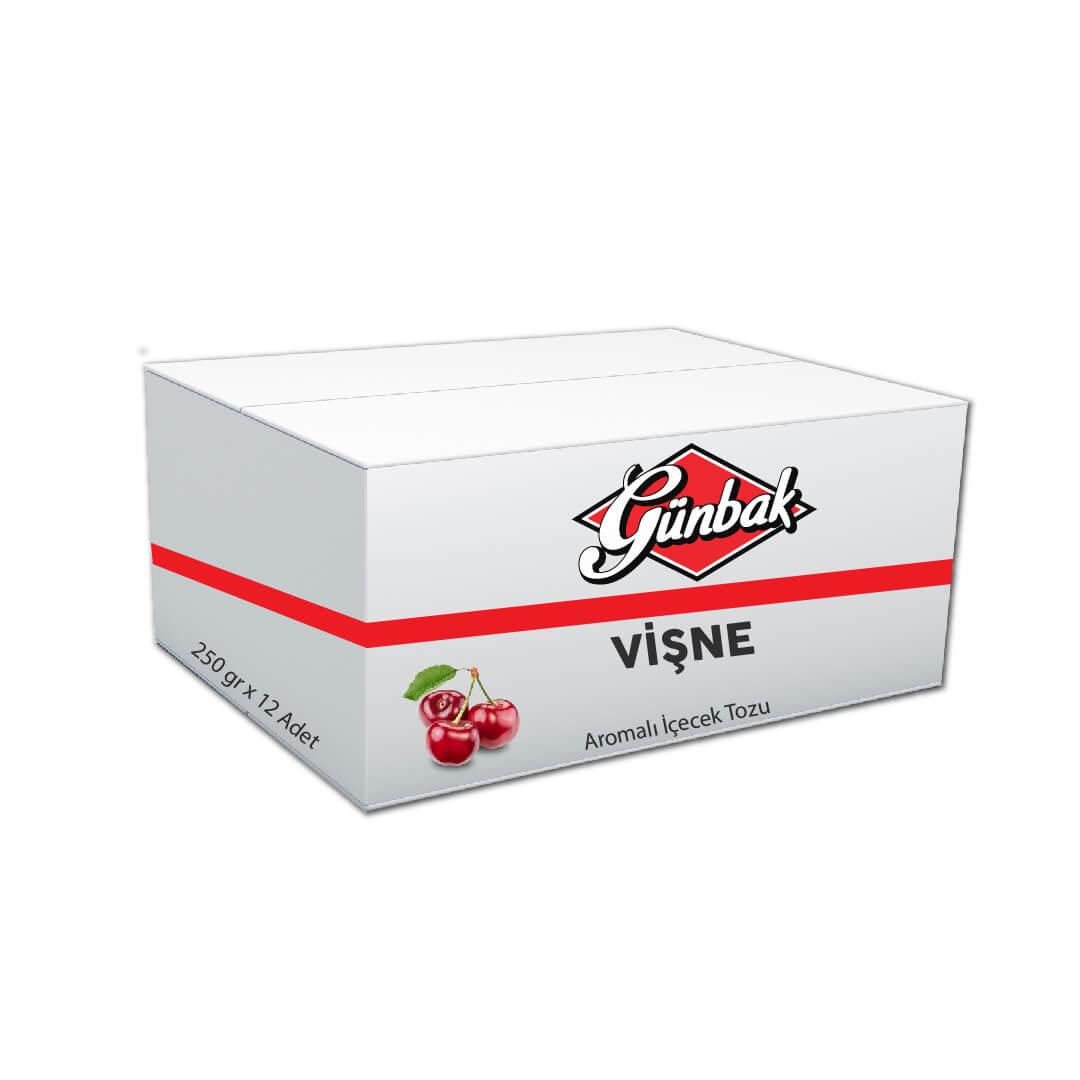 Günbak Vişne Aromalı İçecek Tozu 250 Gr Kutu 12 Adet