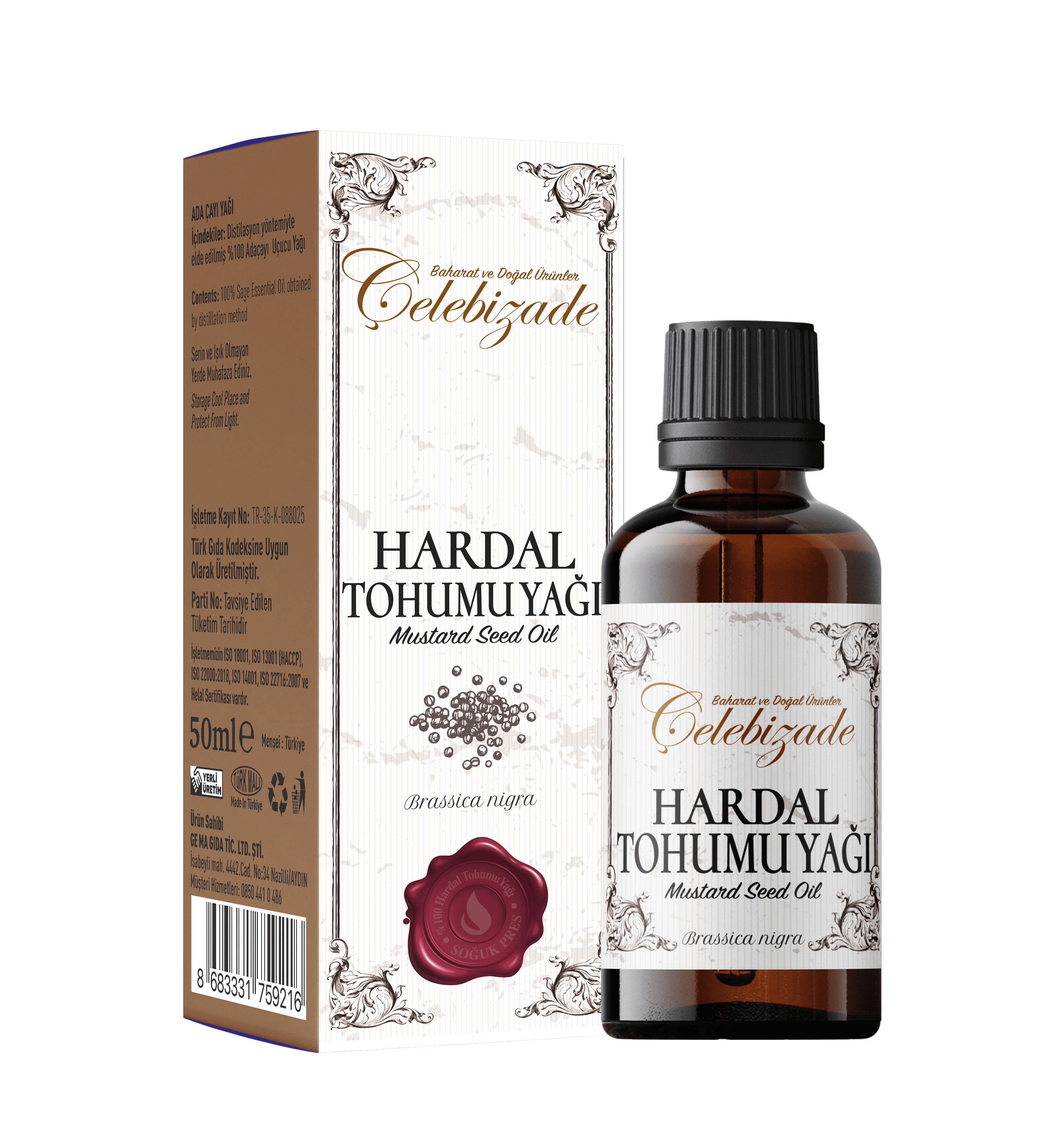 Çelebizade Hardal Tohumu Yağı 50 ML