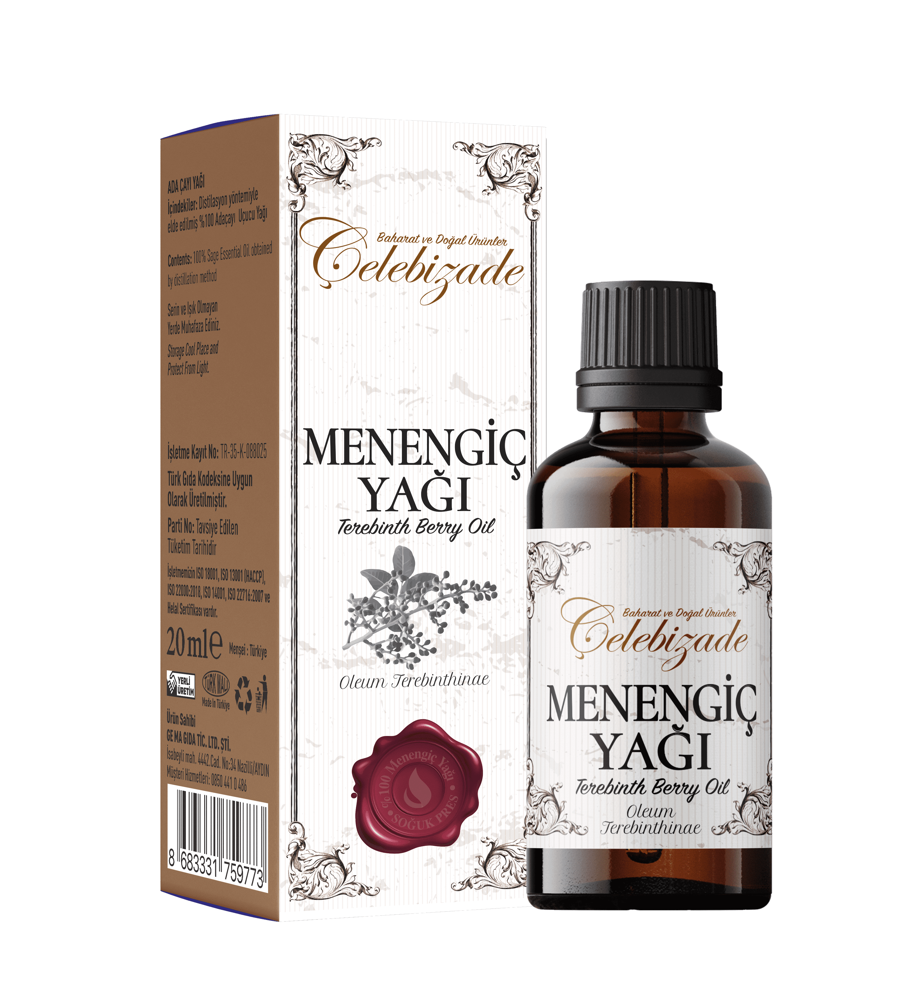 Çelebizade Menengiç Yağı 20 ML