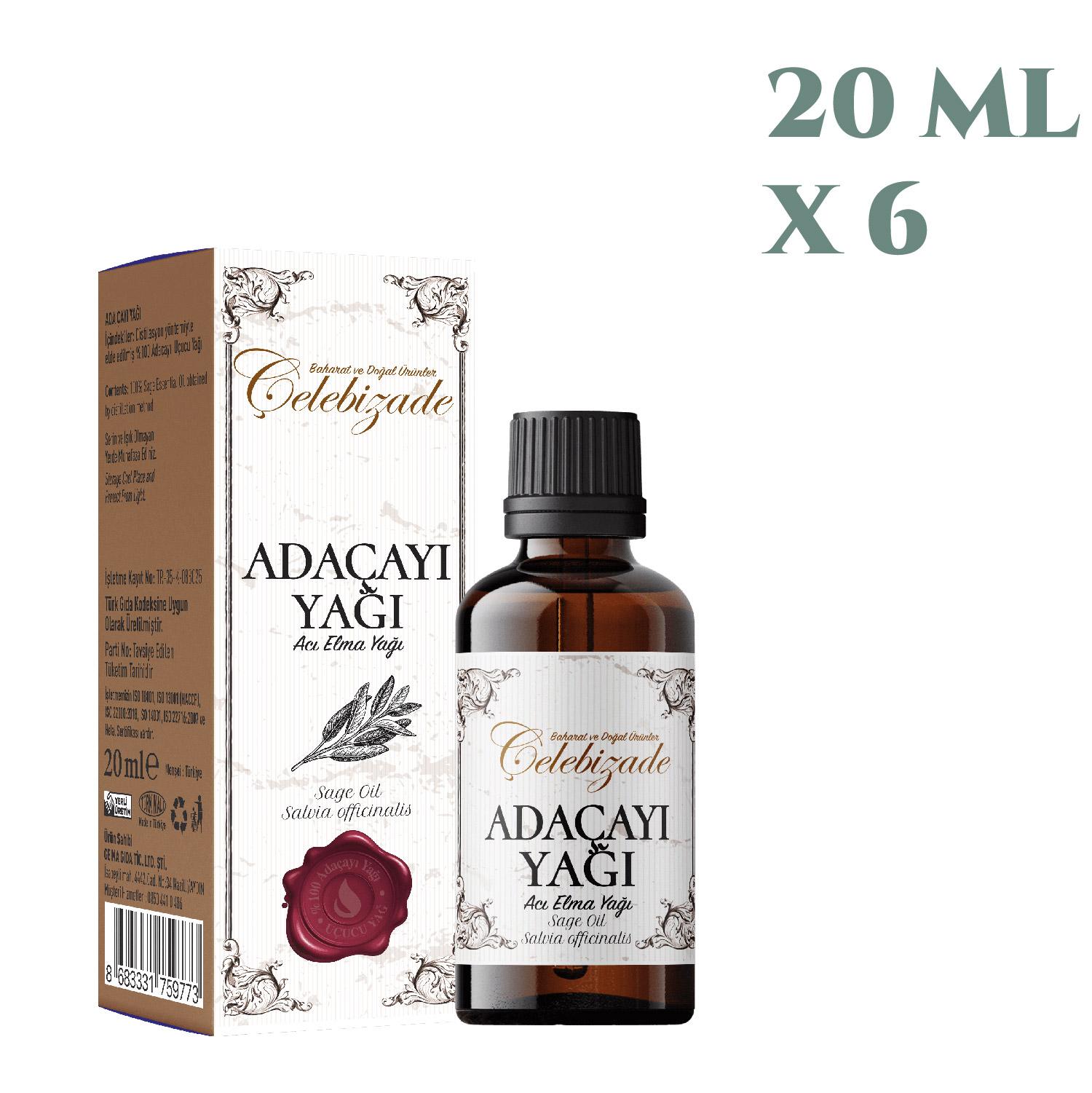 Çelebizade Adaçayı Yağı 20 ML X 6 Adet