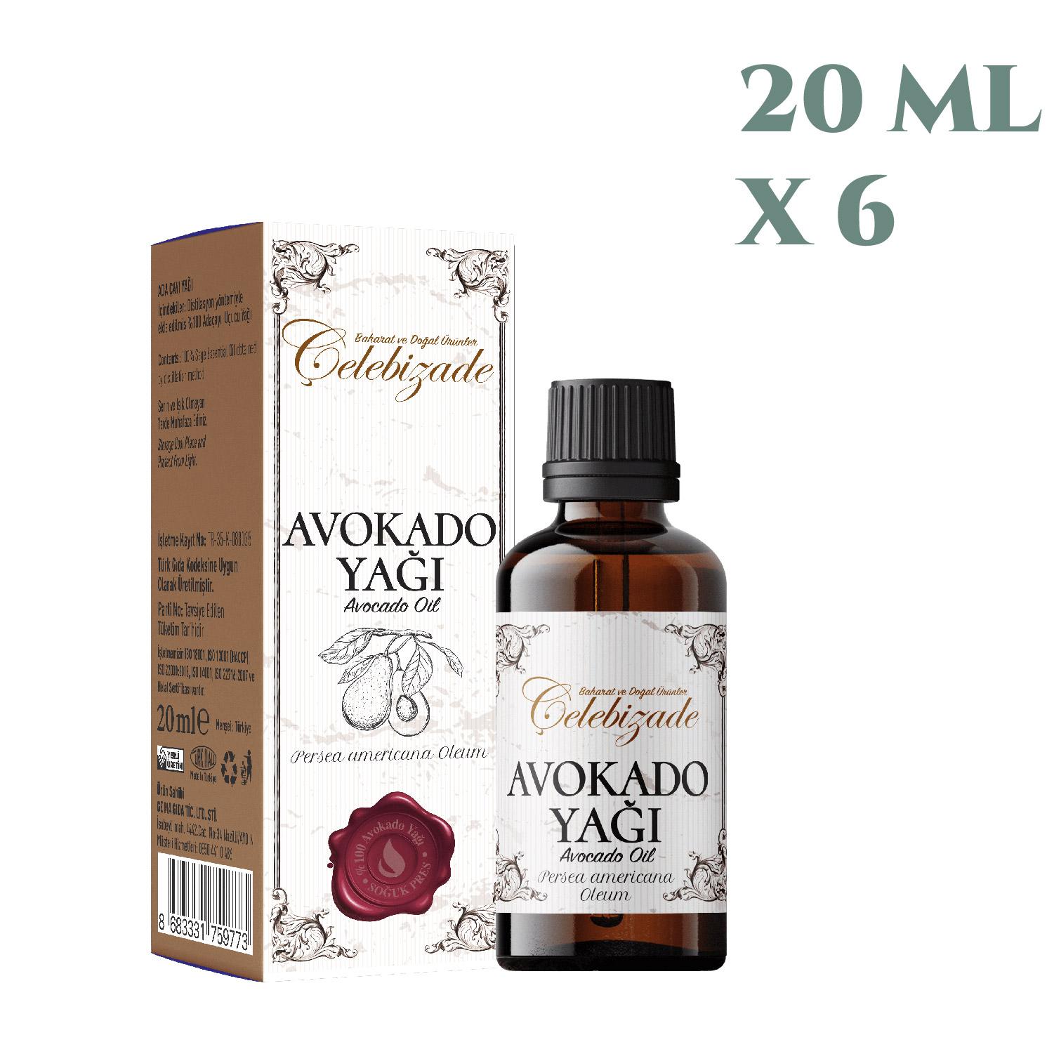 Çelebizade Avokado Yağı 20 ML X 6 Adet