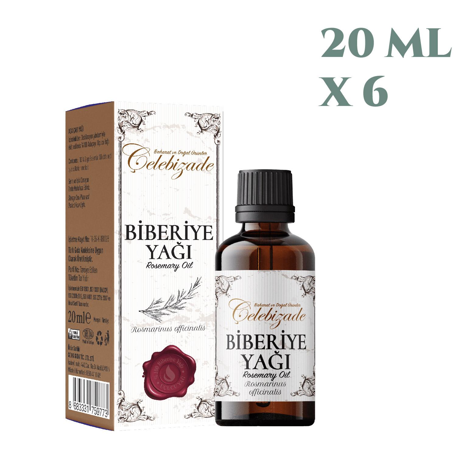 Çelebizade Biberiye Yağı 20 ML X 6 Adet
