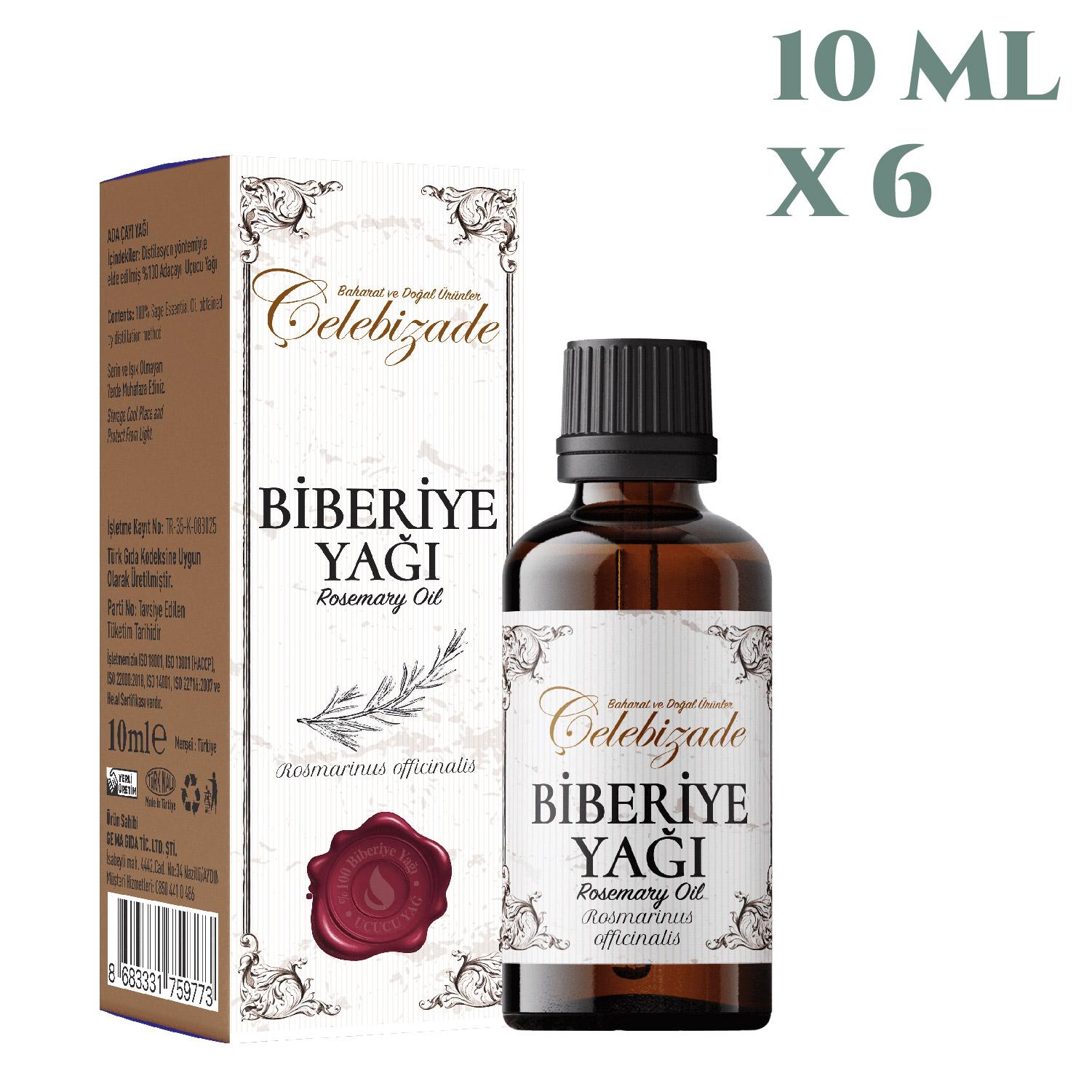 Çelebizade Biberiye Yağı 10 ML X 6 Adet